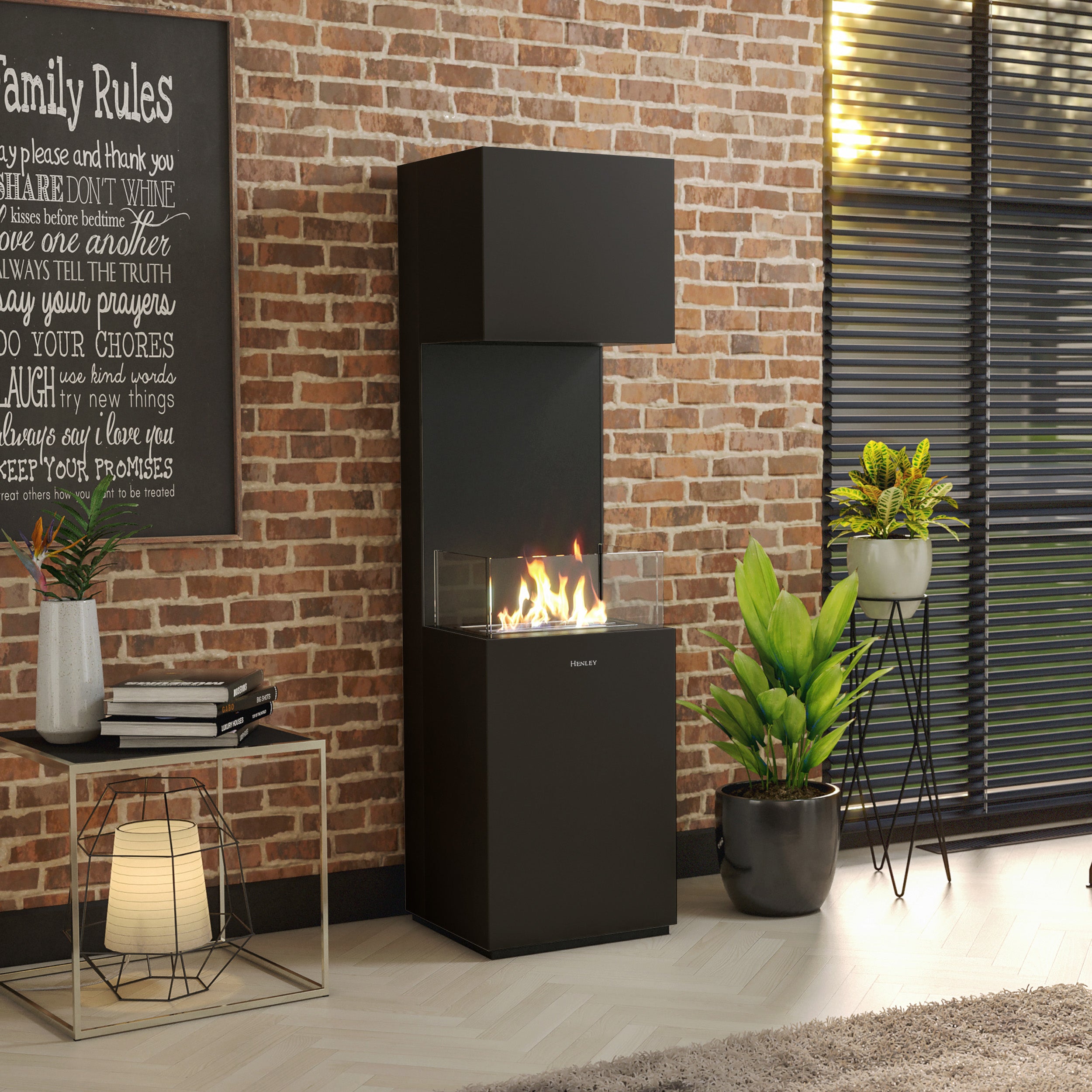 Henley Vienna Bio-Ethanol stove (Black)