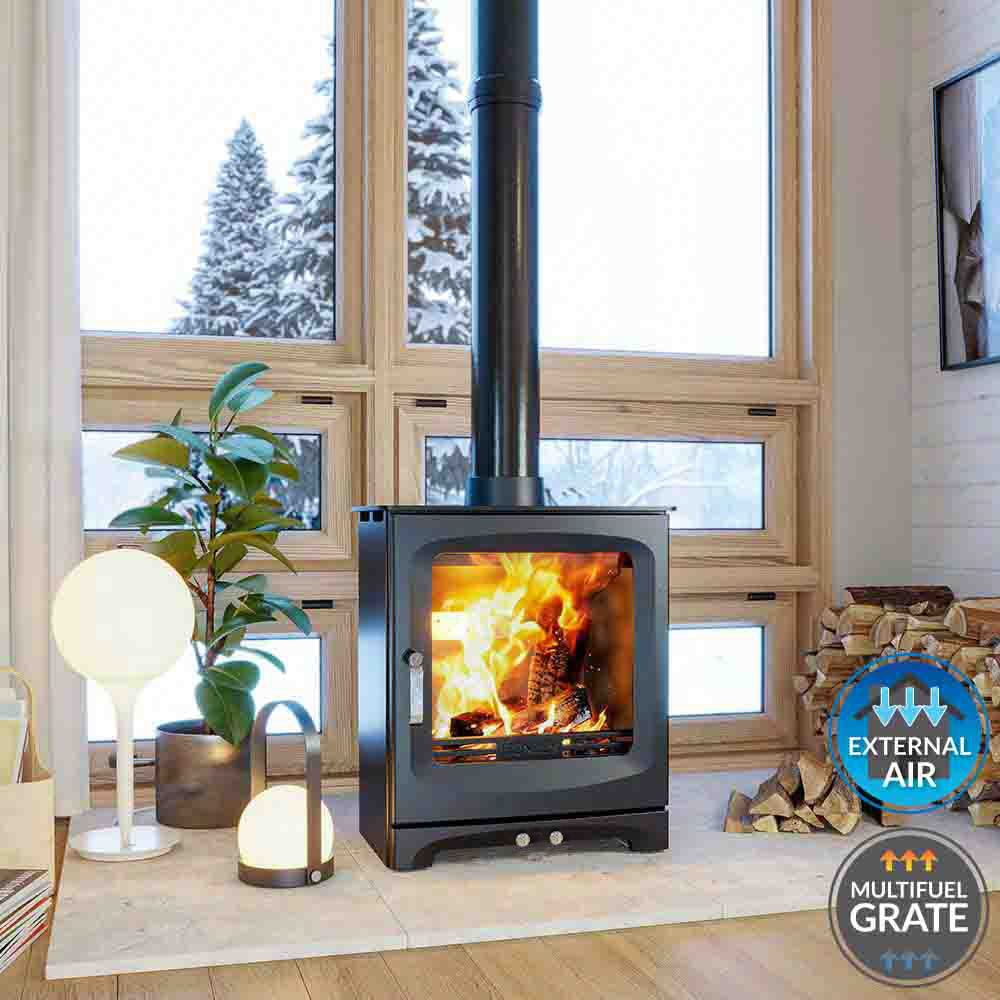 Lifestyle image of Alderwood 6.7 wood burning stove