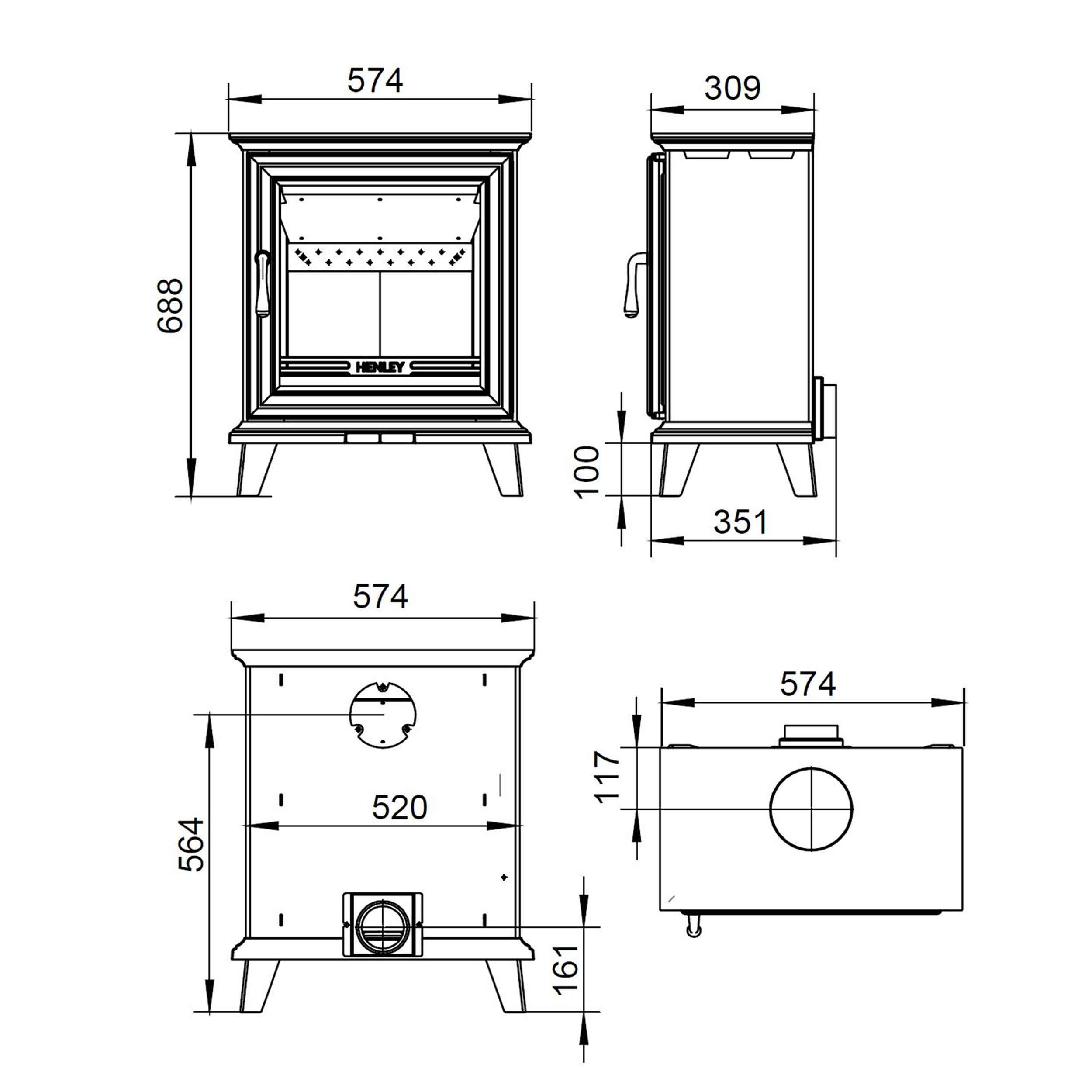 Elmwood 5kW Woodburning (Eco)